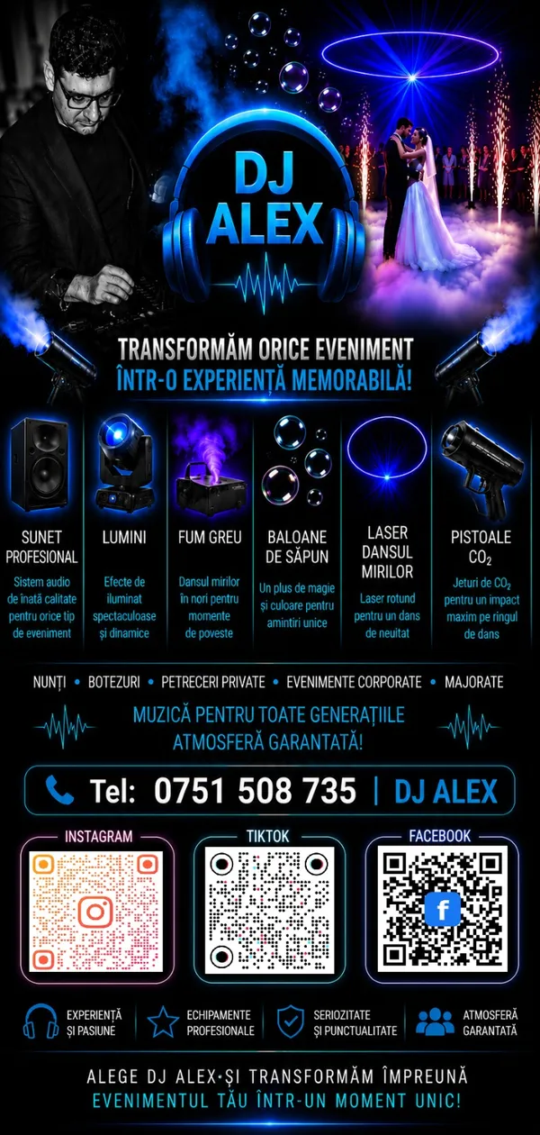 DJ Alex - DJ pentru evenimente în Arad